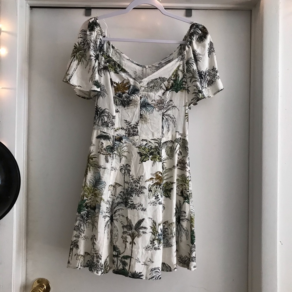 NWT Zara Tropical Print Dress